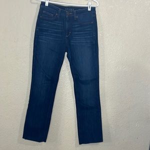 SPANX Jean SlimX Straight Size 27 Raw Cut Hem B76
